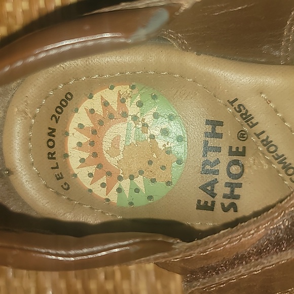 Earth Shoe Gelron 2000 Brown Leather velcro strap - Picture 3 of 8